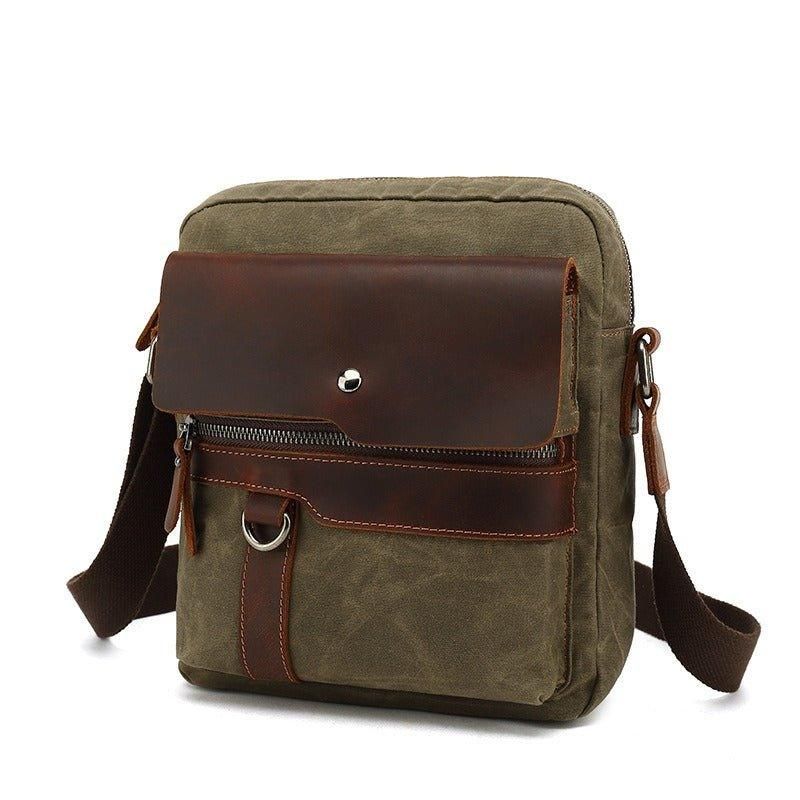 Malá Plátenná Crossbody Taška Pre Mužov