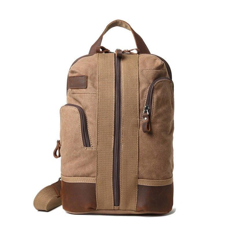 Nepremokavý Plátený Batoh Crossbody Sling