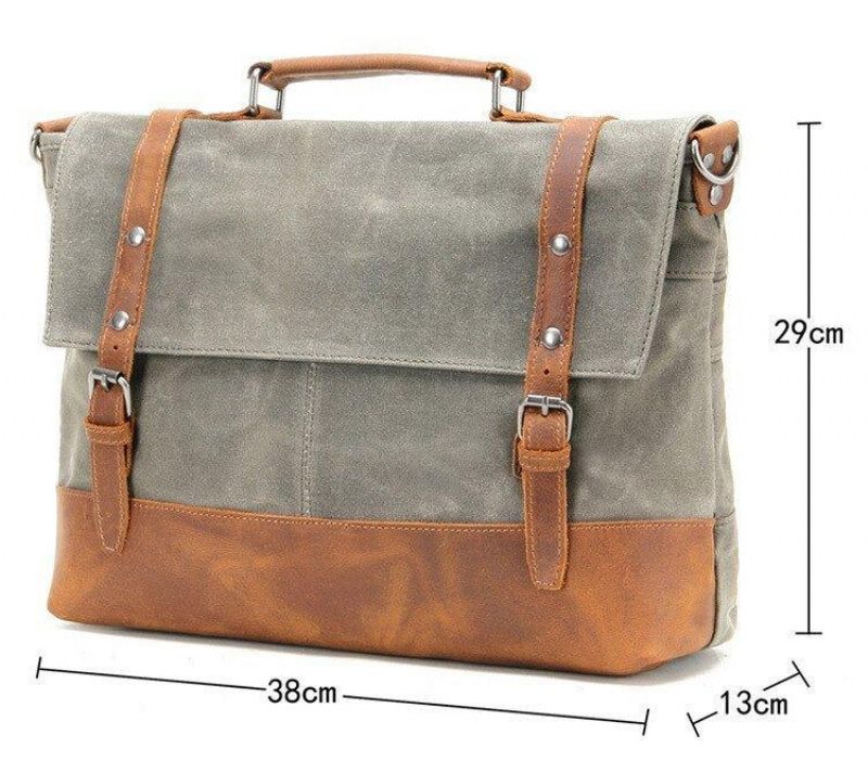 Pánska Plátená Taška Na Laptop Messenger