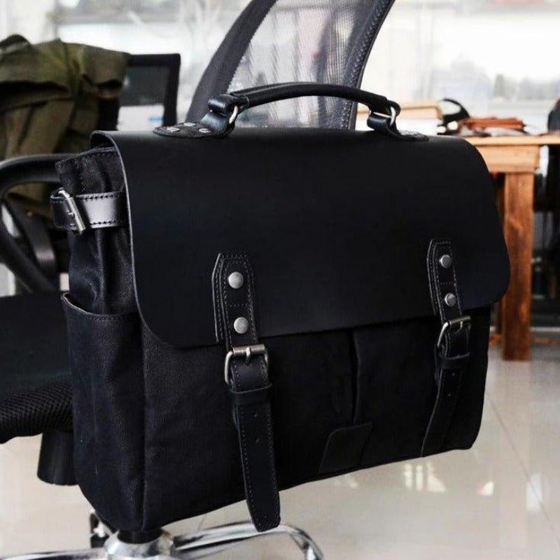 Voskovaná Plátená Taška Na Notebook Aktovky Motorku