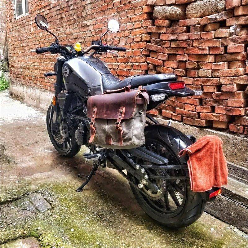 Voskovaná Plátená Taška Na Notebook Aktovky Motorku