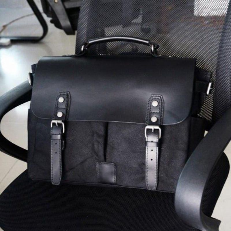 Voskovaná Plátená Taška Na Notebook Aktovky Motorku